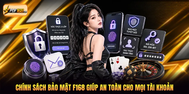 Chính sách bảo mật F168 giúp an toàn cho mọi tài khoản