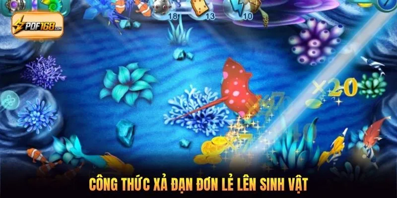 Công thức xả đạn đơn lẻ lên sinh vật