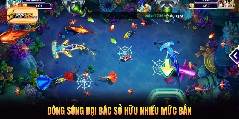 Dòng súng đại bác sở hữu nhiều mức bắn